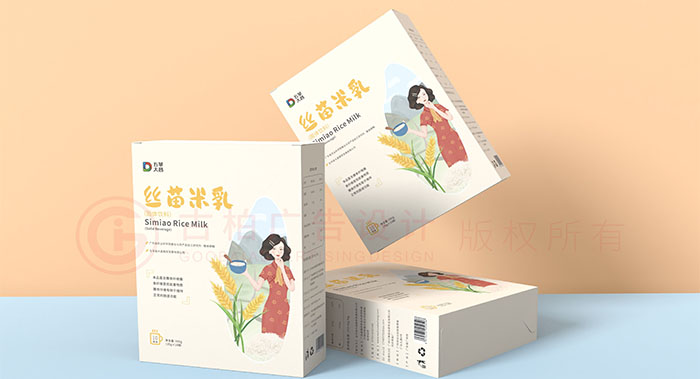米乳包裝設計-插畫包裝設計-食品包裝設計公司